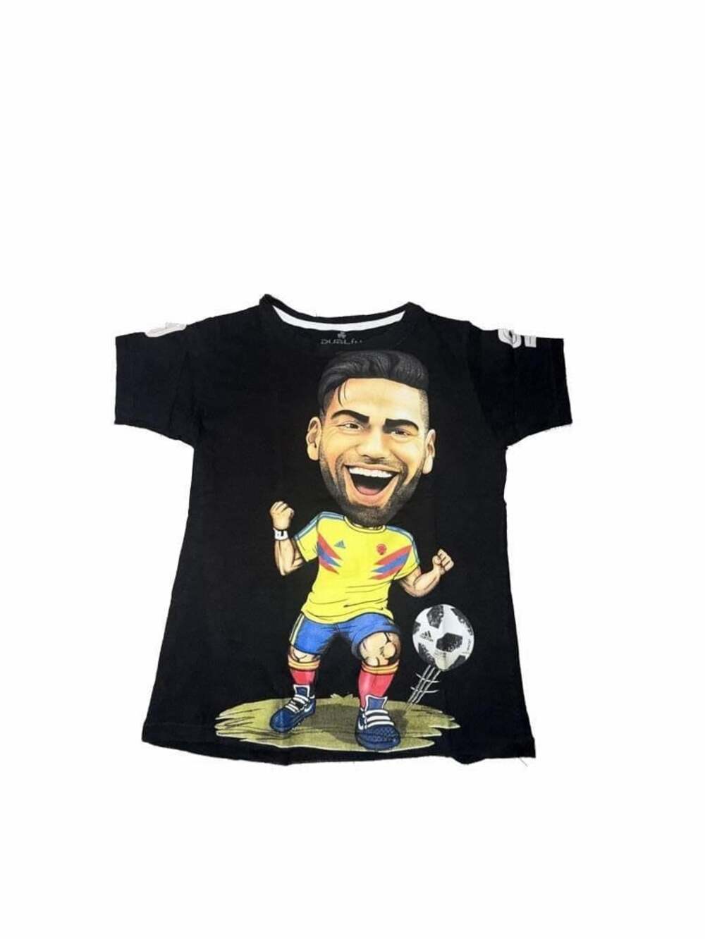 Dublin Brand Radamel Falcao Colombia Caricature Graphic T-Shirt